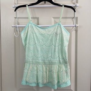 NWT Lace Peplum Top